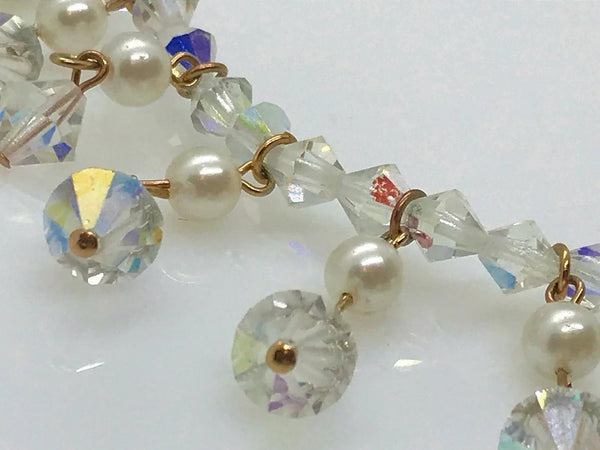 Vintage Art Deco Aurora Borealis Drop Necklace - Lamoree’s Vintage