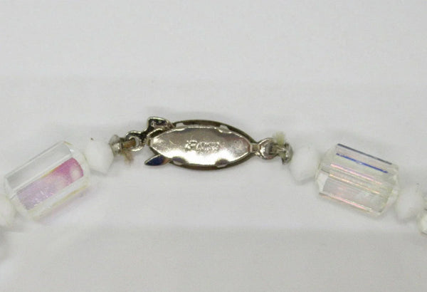 Vintage Aurora Borealis Cylindrical Bead Necklace - Lamoree’s Vintage