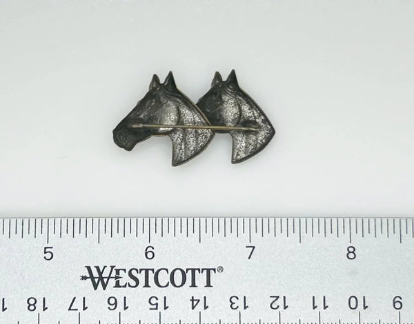 Vintage Brooch with Two Horse Profiles - Lamoree’s Vintage