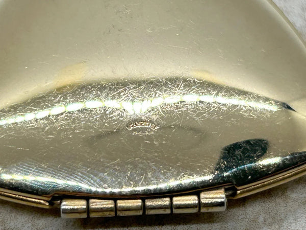 Vintage Gold Filled Triangular Scrollwork Locket - Lamoree’s Vintage