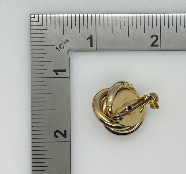 Vintage Gold Knot Pin with Golden Sparkling Center - Lamoree’s Vintage