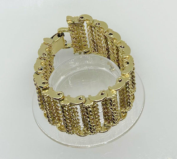 Vintage Gold Tone Chainmail Bracelet - Lamoree’s Vintage