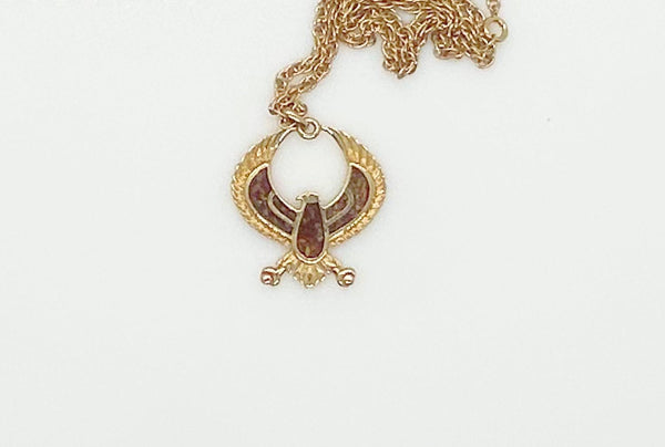 Vintage Large Eagle Pendant Necklace - Lamoree’s Vintage
