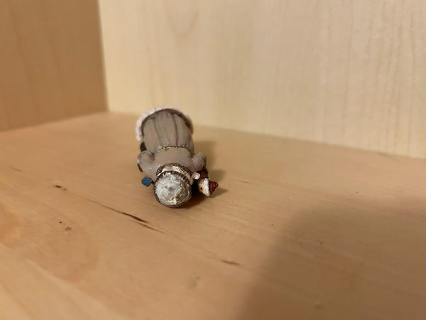 Vintage Mini Old World Santa Painted Pewter Figurine - Lamoree’s Vintage