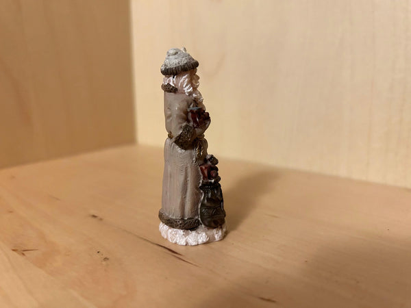 Vintage Mini Old World Santa Painted Pewter Figurine - Lamoree’s Vintage