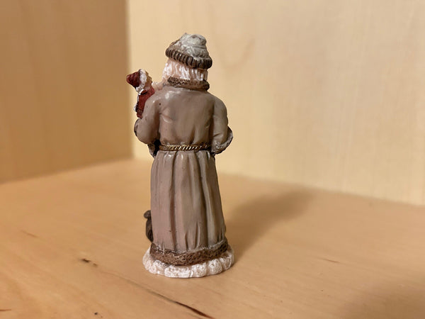 Vintage Mini Old World Santa Painted Pewter Figurine - Lamoree’s Vintage