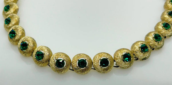 Vintage Necklace with Green Stones by STAR - Lamoree’s Vintage