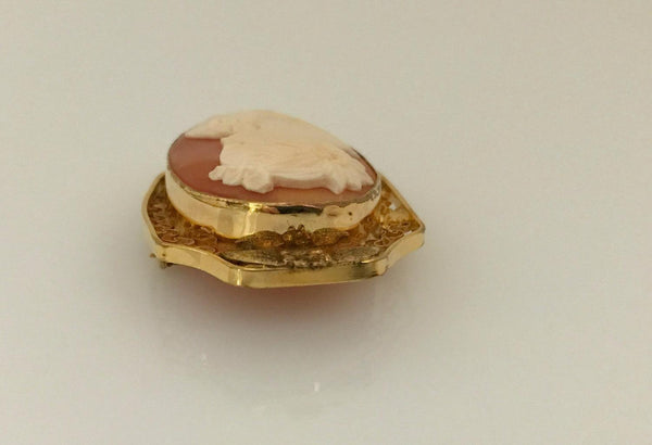 Vintage Shell Cameo Brooch - Lamoree’s Vintage