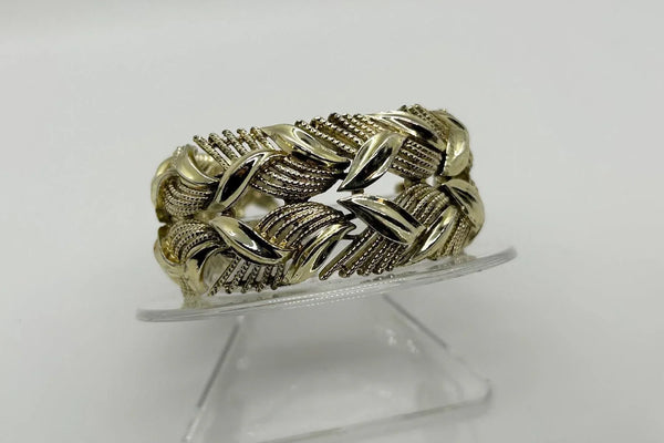 Vintage Textured Coro Pegasus Mid Century Bracelet - Lamoree’s Vintage