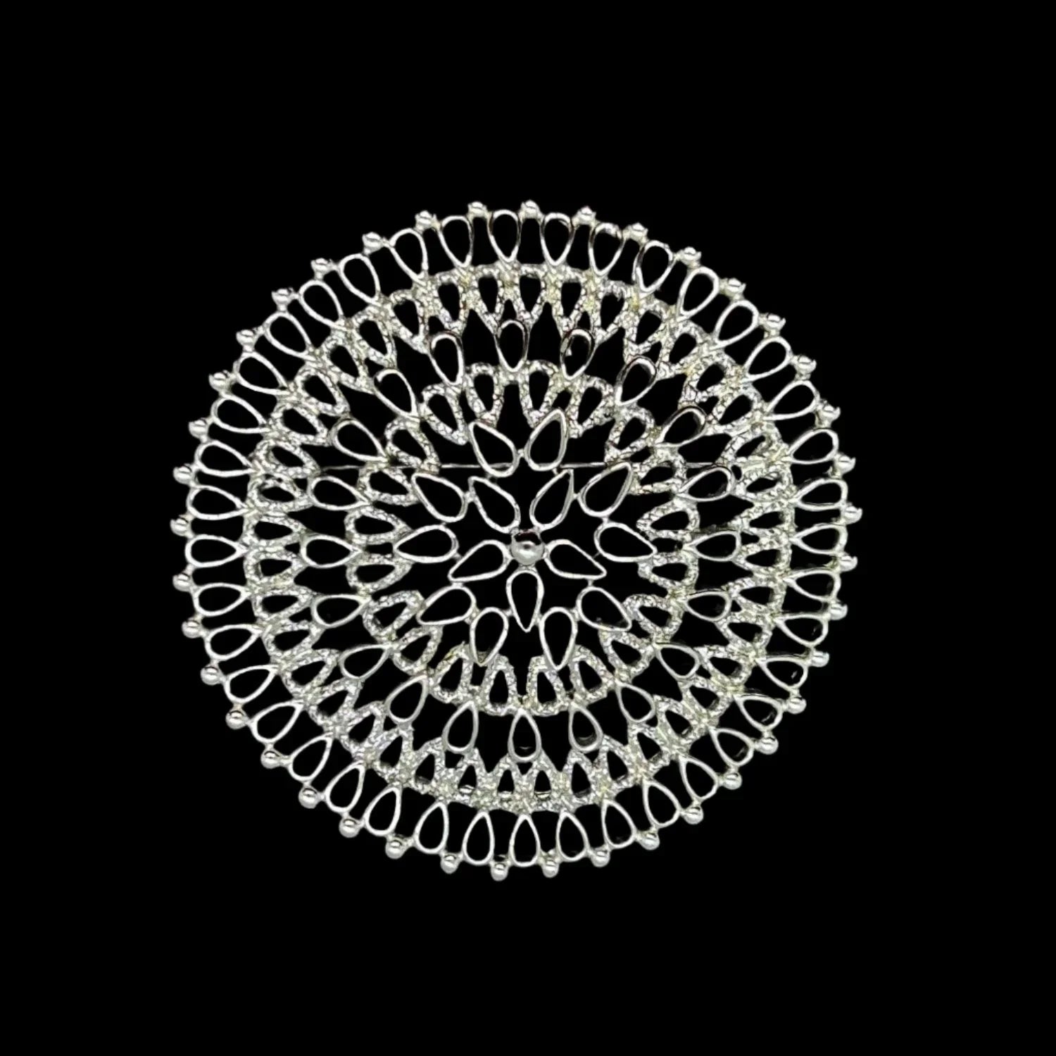 Vintage " Venetian" Silver Tone Sarah Coventry Openwork Brooch (1969) - Lamoree’s Vintage