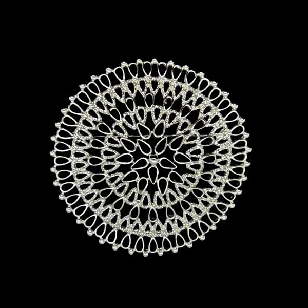 Vintage " Venetian" Silver Tone Sarah Coventry Openwork Brooch (1969) - Lamoree’s Vintage