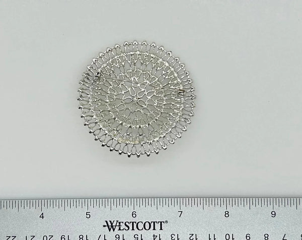 Vintage " Venetian" Silver Tone Sarah Coventry Openwork Brooch (1969) - Lamoree’s Vintage