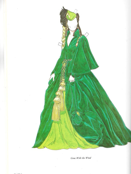  Vivien Leigh Paper Dolls in Full Color, is a vintage 1981 first-edition set created by illustrator Tom Tierney