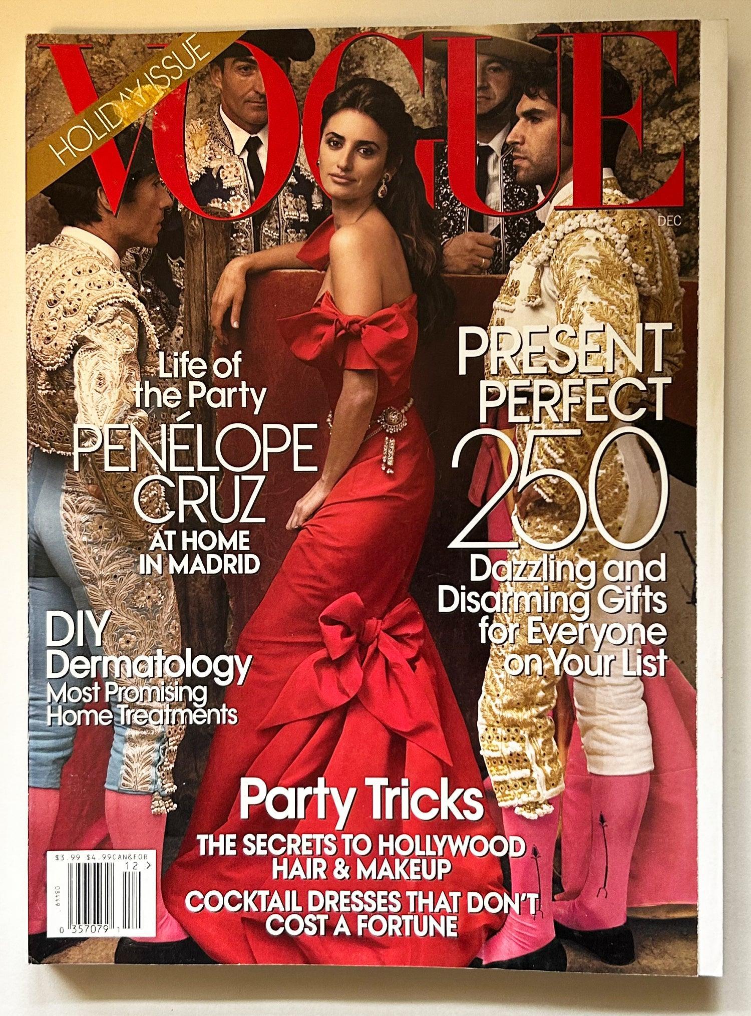 Vogue Magazine, December 2007 Penelope Cruz - Lamoree’s Vintage