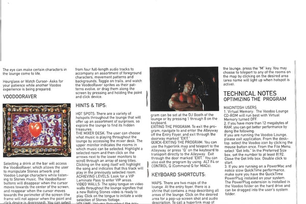 A rare 1995 interactive multimedia Voodoo Lounge experience from The Rolling Stones. 