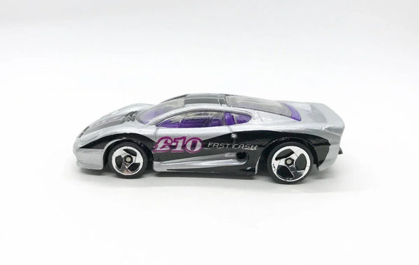 Hot Wheels Fast Cash Silver Jaguar XJ220 -L10 (1998) - Lamoree’s Vintage