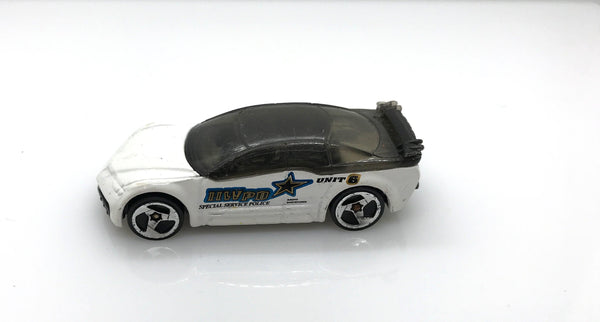Hot Wheels Pontiac Rageous 1998, White Police Car (2002) - Lamoree’s Vintage