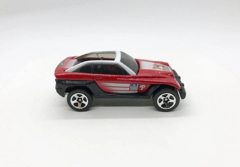 Hot Wheels Red DCC Phillies Jeepster (2000) - Lamoree’s Vintage