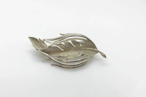 Lisner Silver Leaf Vintage Brooch - Lamoree’s Vintage