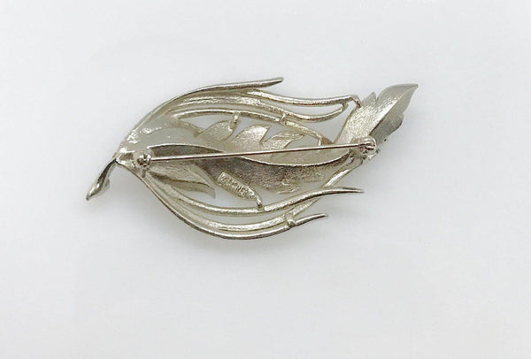 Lisner Silver Leaf Vintage Brooch - Lamoree’s Vintage