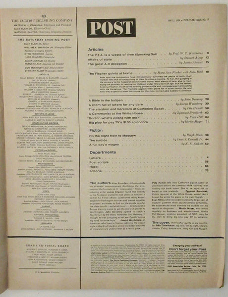 Saturday Evening Post Magazine May 2, 1964 - Lamoree’s Vintage