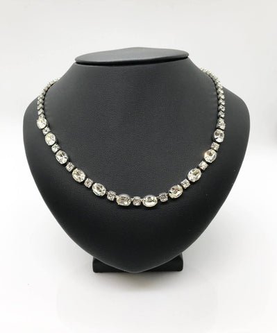 Simply Elegant Rhinestone Riviere Choker - Lamoree’s Vintage