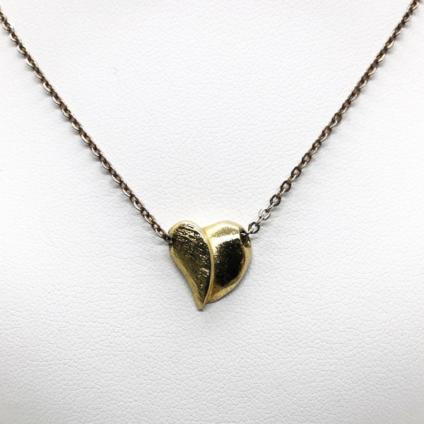 Sophisticated Heart Pendant on Chain - Lamoree’s Vintage