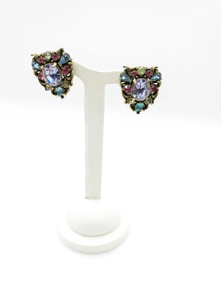 Vintage 1950 Hollycraft Pastel Earrings - Lamoree’s Vintage