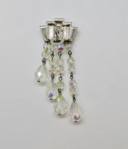 Vintage Aurora Borealis Necklace with Sparkling Detachable Drop Enhancer - Lamoree’s Vintage
