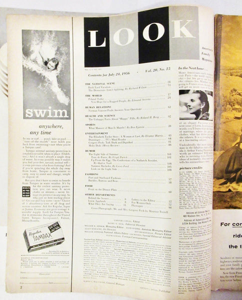 Vintage LOOK Magazine July 24 1956 - Lamoree’s Vintage
