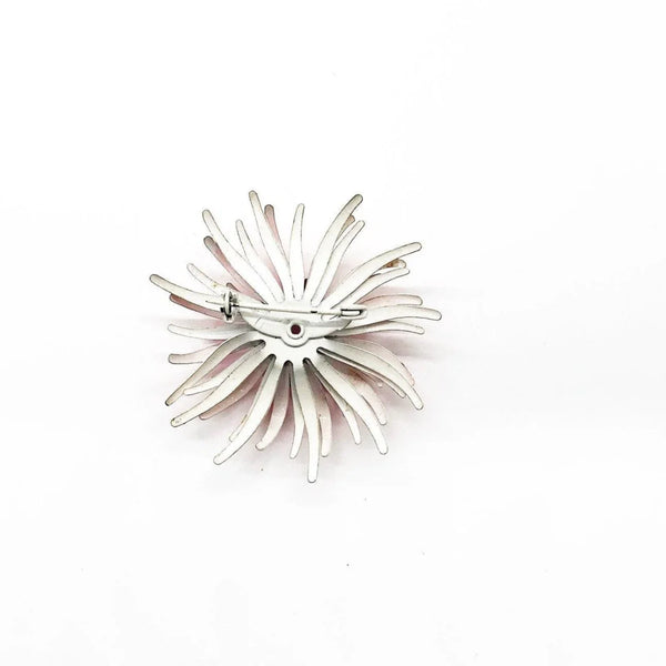 Vintage Pink and White Chrysanthemum Brooch - Lamoree’s Vintage